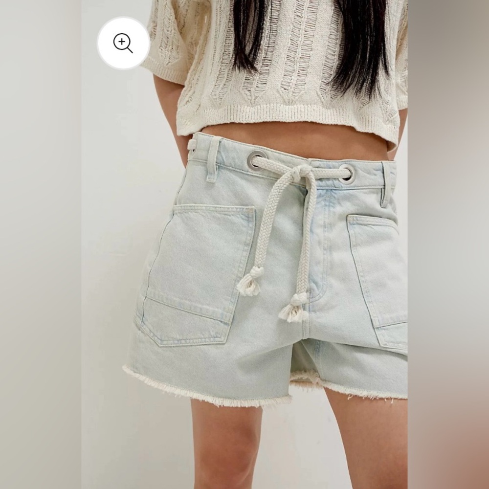NWT FREE PEOPLE WE THE FREE Moxie Barrel Shorts | MSRP $128 Size 30 *FLAWED*